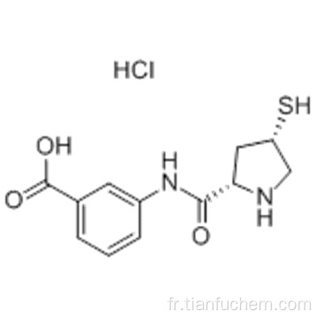 Chlorhydrate d&#39;acide 3 - [(2S, 4S) -4-mercaptopyrrolidine-2-carboxamido] benzoïque, CAS 219909-83-8